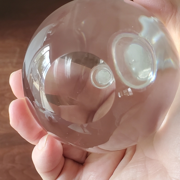 Optic Crystal Apple with Podium with Rout Base in Original Box NIB Teacher Award - Picture 5 of 13